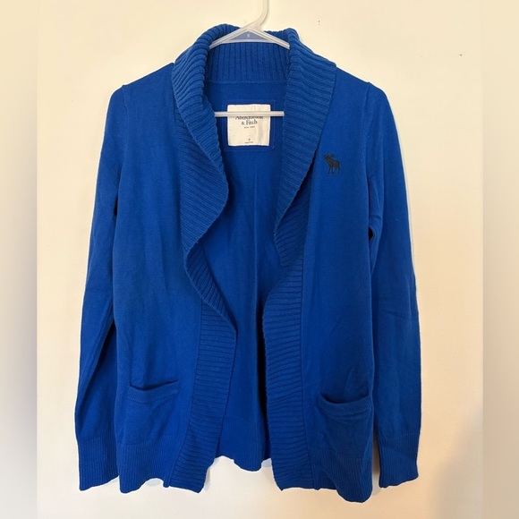 Abercrombie & Fitch Sweaters - Y2K 00’s Abercrombie & Fitch Blue Open Front Cardigan | casual | cozy | a&f